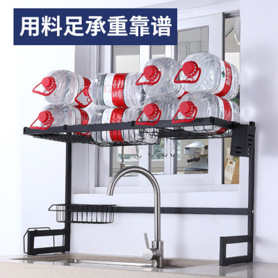 New Source Factory Stainless Steel Black Kitchen Storage Rack Sink Drying Bowls and Dishes Draining Rack Storage Rack