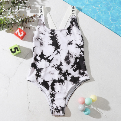 New One-Piece Girl's Swimsuit Medium and Large Children's Foreign Trade Triangle Swimsuit