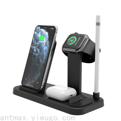 5-in-1 Pen Holder Mobile Phone Bluetooth Headset Watch Multi-Function Wireless Charger Fast Charging