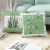 Cross-Border Home Ins Fresh Peach Skin Fabric Pillow Cover Custom Nordic Summer Green Plant Cushion Throw Pillowcase