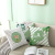 Cross-Border Home Ins Fresh Peach Skin Fabric Pillow Cover Custom Nordic Summer Green Plant Cushion Throw Pillowcase