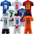 2022 World Cup Jersey France Germany Portugal C Luo Soccer Suit Set Male Adult and Children Competition Team Uniform