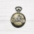 Nostalgic Bronze Motorcycle Pocket Watch Simple Carved Flip Pocket Watch Travel Memorial