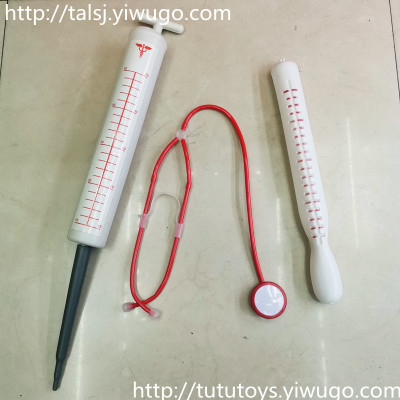 Toy Stethoscope Nurse Role Play Plastic Toy Syringe Thermometer