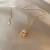 Korean Style Ins Style Trendy Crown Titanium Steel Necklace Women's Light Luxury Smart Pendant Cold Style Clavicle Chain