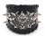 Pb61 Factory Supply Foreign Trade Ornament European and American Punk Wide Version Devil Rivet Braided Edge Leather Bracelet
