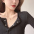 Korean Style Ins Trendy ECG Titanium Steel Necklace Fashion Personality Rhinestone Zircon Clavicle Chain Graceful Online Influencer Pendant