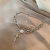 Cold Style Pearl Cross Necklace for Women Ins Special Interest Light Luxury Pendant Design Simple All-Match Fashion Clavicle Chain