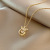 Korean Style Ins Style Trendy Crown Titanium Steel Necklace Women's Light Luxury Smart Pendant Cold Style Clavicle Chain