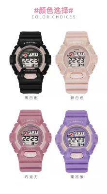 New Internet Celebrity Electronic Watch Male and Female Students Digital Watch Fresh and Simple.