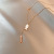 Korean Style Ins Style S · S · Xiao Yu Fritillary Titanium Steel Necklace Female Personality Simple Fishbone Pendant Cold Style Clavicle Chain