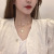 Korean Style Fashion Peach Heart Mother Shell Pearl Necklace Graceful Personality Fashion Short Necklace Double Layer Twin Necklace for Women Wholesale