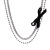 Full Diamond Double Black Bow Necklace Light Simple Luxury Niche Clavicle Chain Female 2021 New Fashion Pendant