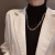 European and American Ins Cold Style Necklace Online Influencer Refined Personality Chain Pendant Hip Hop Trend Simple Clavicle Chain Female