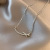 Bow Zircon Necklace for Women 2021 New Design Titanium Steel Pendant Ins Cold Style High-Grade Clavicle Chain