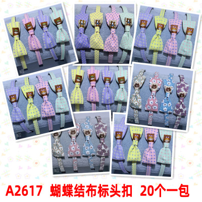 A2617 Bow Cloth Label Barrettes Head Buckle Hair-Hoop Headband Two Yuan Store