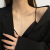 Japanese and Korean Ins Simple Personality Necklace Women's Cold Style Fashion Special-Interest Clavicle Chain Instafamous Design Sense Trendy Pendant