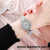 Foreign Trade Fashion Elegant Oval Diamond Flower Bracelet Watch Women's Elegant Women's Watch Quartz Watch Wholesale