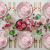 Creative Pink Ink Pattern Ceramic Plate Hotel Restaurant Steak Plate Wedding Theme Plate Factory Direct Deliver
