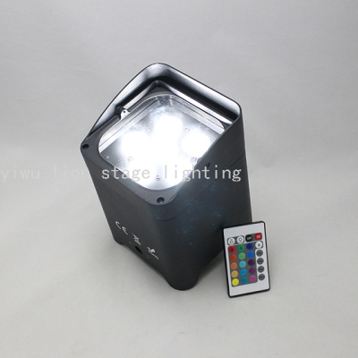 Factory Direct Sales 6 Batteries Led Metal Wireless Remote Control Par Light Color Stage Performance Light Flash Lamp