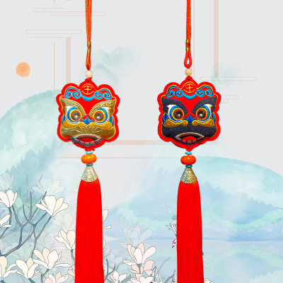 New Arrival Hot Sale Dragon Boat Festival Sachet Perfume Bag Creative Chinese Style Lion Automobile Hanging Ornament Carry-on Sachet Gift Pendant