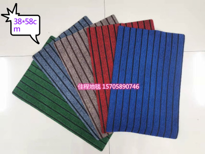 Cheap Seamless 7-Stripe Mat Non-Slip Mat Door Mat Stripe Mat Water-Absorbing Non-Slip Mat Foreign Trade Mat
