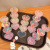 Heart-Shaped Boxed Cartoon Small Flower Grip Macaron Color High Elastic Disposable Rubber Band Children's Cute Hair String Hair Accessories