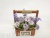 New Artificial Flower Blue Wood Basin Small Hydrangea Bonsai Decoration Dining Room/Living Room and So on