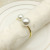 Napkin Rings with Faux Pearl Modern Cloth Linen Napkin Rings Elegant Wedding Napkin Holder Rings Table Decor Celebrations Parties Hotel