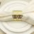 Hotel Supplies Electroplated Metal Gold Napkin Ring Towel Buckle Napkin Ring Napkin Ring Napkin Ring Ring Wholesale