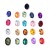 Pointed Oval Acrylic Egg-Shaped Stick-on Crystals Ornament Viscose Crystal Stone Women's Shoes Root Shoe Ornament Hair Accessories Patch