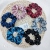 Flannelette Model Large Intestine Ring Five-Pointed Star Fabric Ponytail Hair String Hair Ring