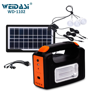 USB Output Portable Emergency Domestic Solar Lighting System Kit