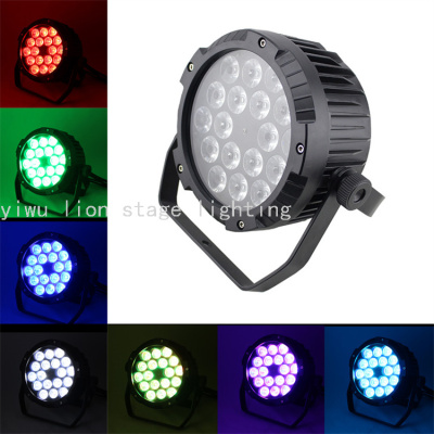 Factory Direct Sales 18 Led Four Five Six in One Full Color Cast Aluminum Waterproof Flat Par Light Wedding Stage Wash Light