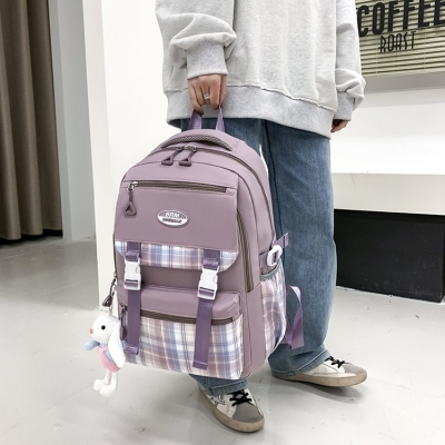 Korean Style Trendy Cool Backpack Shoulder Bag Messenger Bag Make-up Bag Schoolbag Computer Bag Travel Bag Men's and Women's Bags