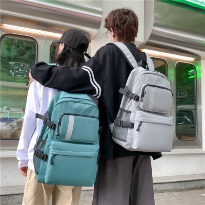 Night Reflective Material Large Capacity Backpack School Bag Schoolbag Travel Bag Computer Bag Handbag Gym Bag