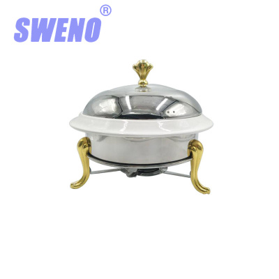 Solid Ceramic Alcohol Stove Stainless Steel Ceramic Crown Stove Buffet Stove Hotel Outdoor Dedicated