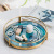 Nordic Light Luxury Metal Agate Stone Pattern Tray Tea Tray Coffee Table Storage Decoration Decoration Home Crafts Decoration