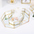Nordic Instagram Style Glass Storage Tray Gold Tray Simple Jewelry Cosmetic Desktop Storage Box Vintage Tea Tray
