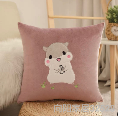 Domestic and Foreign Trade Large Quantity Spot Cartoon Square Pillow Removable and Washable Office Home Decoration Cushion Bed Sofa