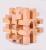 Wooden Burr Puzzle Burr Puzzle Intellectual Power Development Brain-Moving Boys and Girls Children's Leisure Toys over 3 Years Old