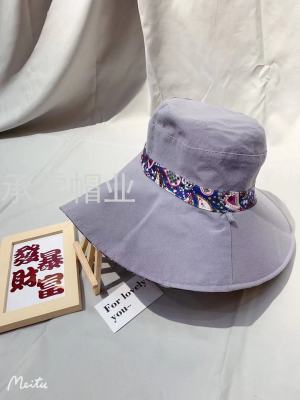 New Pattern Bucket Hat Sun Protection Sun-Shade Fisherman Hat Sun Hat Beach