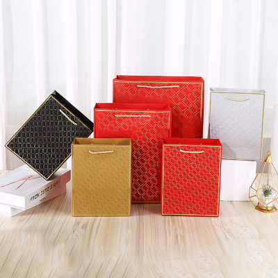 Creative New Universal Rectangular Gift Box Handbag Clothing Packaging Bag Shopping Gift Handbag