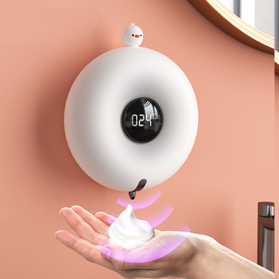 Automatic InductionUSBFoam Mobile Phone Donut Small Household Soap Dispenser