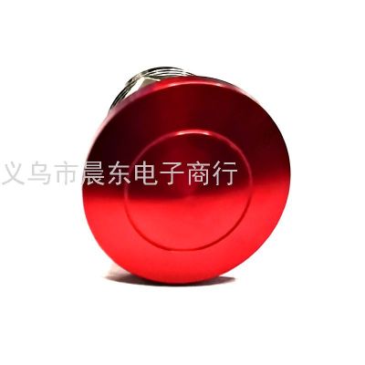 19mm Metal Self-Recovery Oxidation Big Head Mushroom-Shaped Haircut Button Switch Normally Open Stainless Steel round