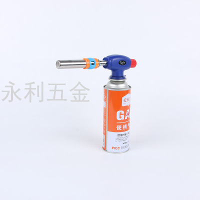 P6 Copper Core Card Type Flame Gun Outdoor Barbecue Charcoal Igniter Universal Nozzle Adjustment Flamer