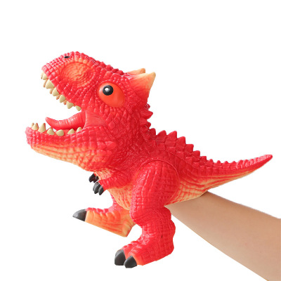 Cross-Border Hot Supply Finger Puppets Simulation Electric Induction Role Play Dinosaur Doll Suit