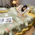 2022 Summer Washed Ice Silk Summer Quilt Four-Piece Set Machine Washable Tencel Airable Cover Gift Quilt with Gift Box