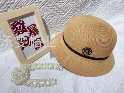 M Standard Fine Straw Hat Sun-Proof Sun Bucket Hat Beach Hat