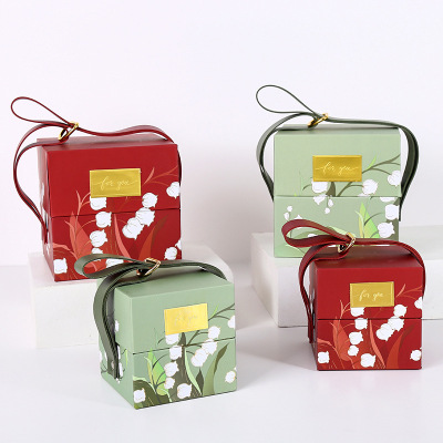 New Linglan Wedding Candy Box Ins Style High-End Gift Box Bridesmaid Gift Box Empty Box